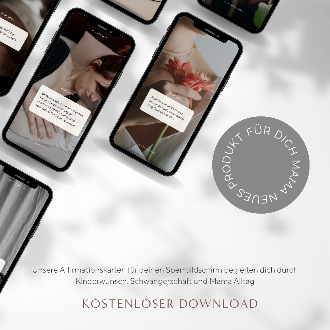 Affirmationskarten für Schwangerschaft und Geburt